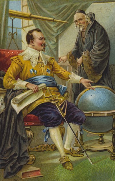 Astronom (chromolitho) af European School