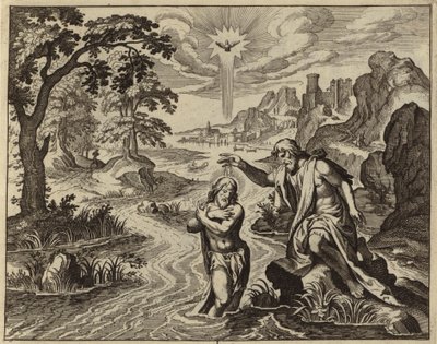 Jesu Kristi dåb (gravering) af European School