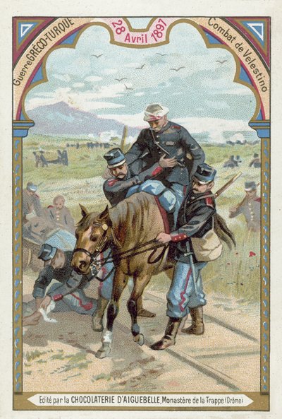Slaget ved Velestino, græsk-tyrkisk krig, 28. april 1897 af European School