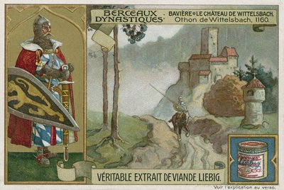 Bavaria: Wittelsbach Castle and Otto I of Wittelsbach, Duke of Bavaria, 1160  af European School