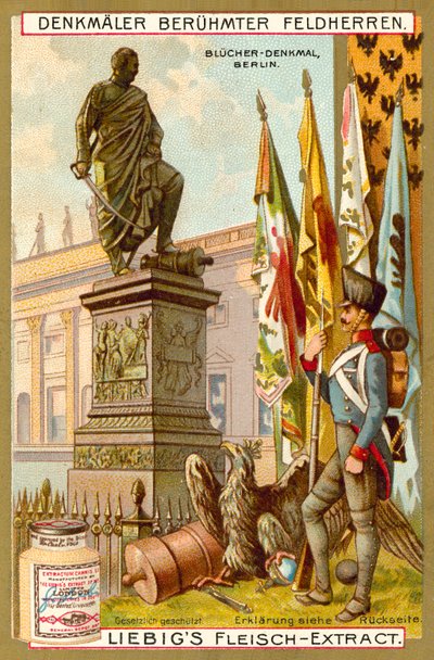 Blucher Memorial, Berlin (chromolitho) af European School