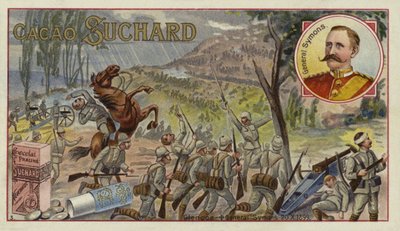 Den britiske general Sir William Penn Symons blev dødeligt såret i slaget ved Glencoe, Boer War, 20. oktober 1899 af European School