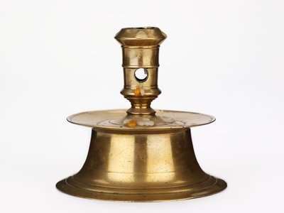 Capstan lysestage, ca. 1600 (messing) af European School