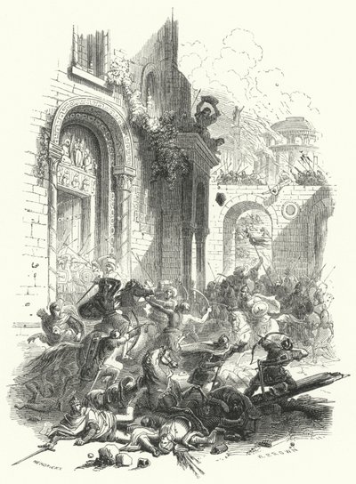 Tyrkernes erobring af Konstantinopel af European School