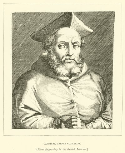 Kardinal Gaspar Contarini (gravering) af European School