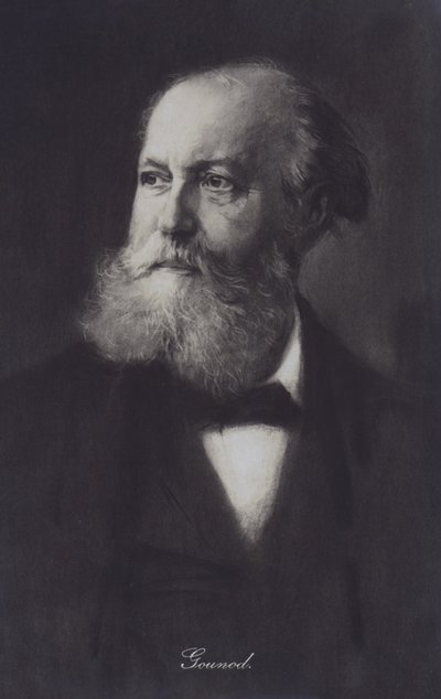 Charles Gounod, fransk pianist og komponist (litho) af European School