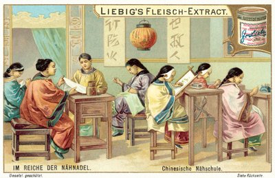 Kinesisk håndarbejdsskole (chromolitho) af European School