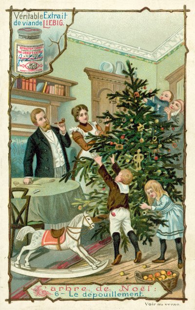 juletræ (chromolitho) af European School