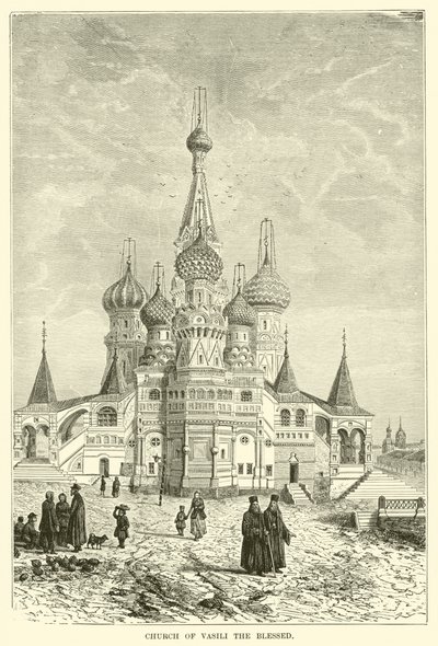 Vasili den Velsignede Kirke (gravering) af European School