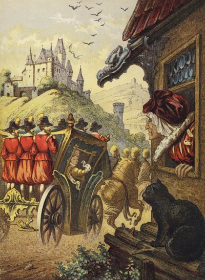 Askepot (farvelitografi) af European School