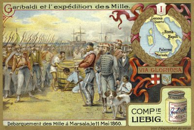 Disembarkation of the thousand, Marsala, Sicily, 11 May 1860  af European School