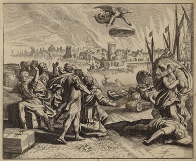 Doom of Babylon (gravering) af European School