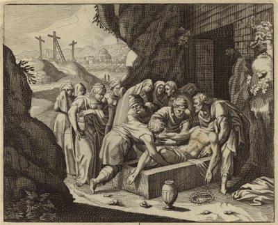 Jesu Kristi begravelse (gravering) af European School