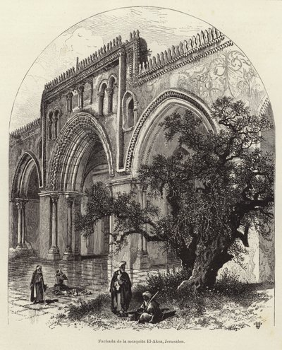 Facaden af ​​El-Aksa-moskeen, Jerusalem af European School
