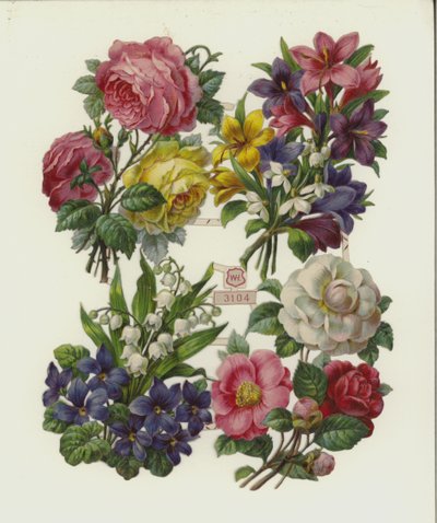 Blomster (chromolitho) af European School