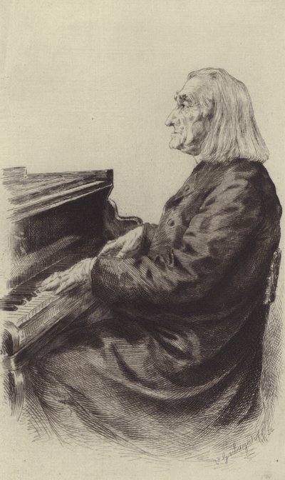 Franz Liszt (gravering) af European School
