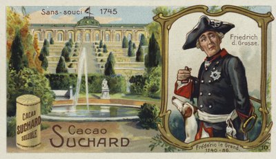 Frederik den Store, konge af Preussen, og Sanssouci-paladset, Potsdam af European School