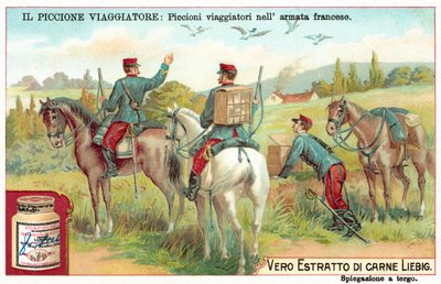 Den franske hærs brevduer (chromolitho) af European School