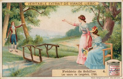 Friedrich Schiller, Liebig-kort, begyndelsen af det 20. århundrede (chromo) af European School