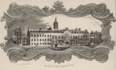 Foran universitetet, Glasgow, Skotland af European School