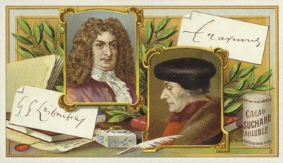 Gottfried Wilhelm Leibniz og Desiderius Erasmus af European School