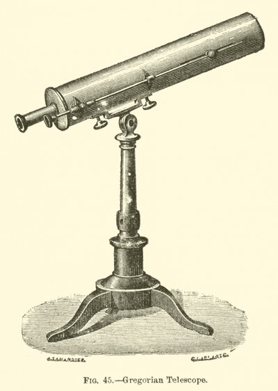Gregorian Telescope (gravering) af European School