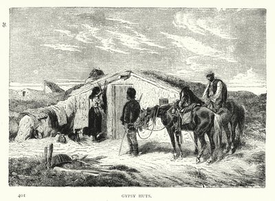Gypsy Huts (gravering) af European School