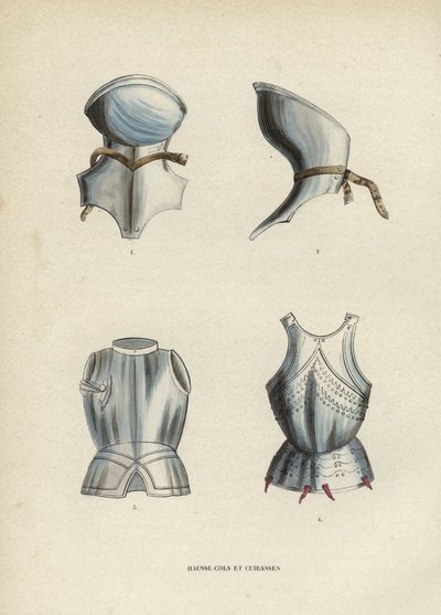 Gorgets And Brystplates (farvet gravering) af European School