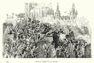 Heroisk forsvar af Erlau (gravering) af European School