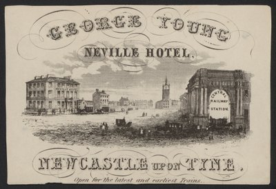 Hotel Trade Card (gravering) af European School