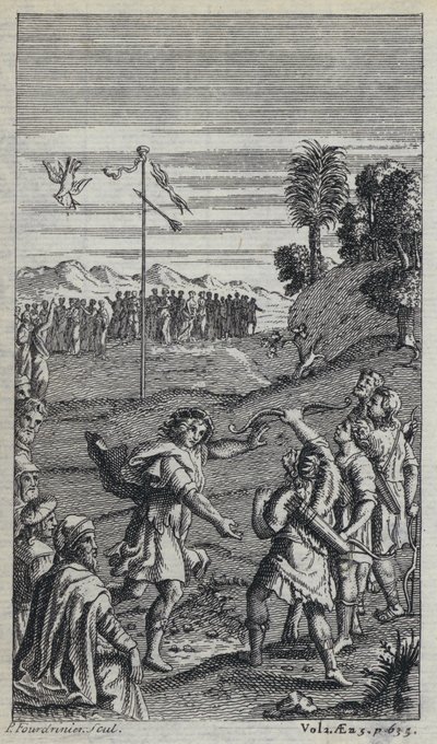 Illustration til John Drydens oversættelse af Virgils Æneiden (gravering) af European School
