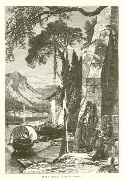 Isola Bella, Lago Maggiore (gravering) af European School