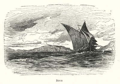 Ithaca, det antikke Grækenland (litho) af European School