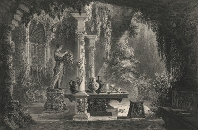 Delectable Garden af ​​Bernard Palissy (gravering) af European School