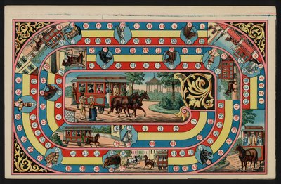 Tramway Game, Tramway Game (farve litho) af European School