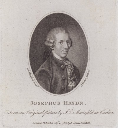 Joseph Haydn, østrigsk komponist (gravering) af European School