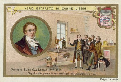 Joseph Louis Gay-Lussac, fransk kemiker og fysiker. af European School