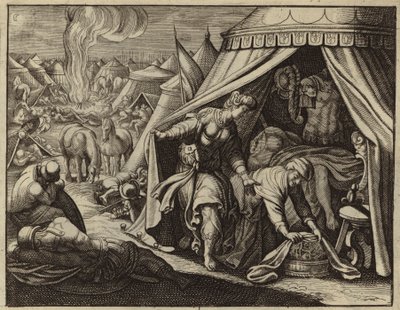 Judith med det halshuggede hoved af Holofernes (stik) af European School