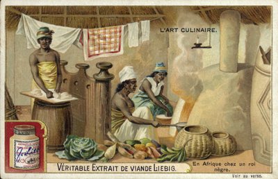 Kitchen of an African king  af European School