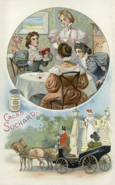 Damer nyder Suchard kakao af European School