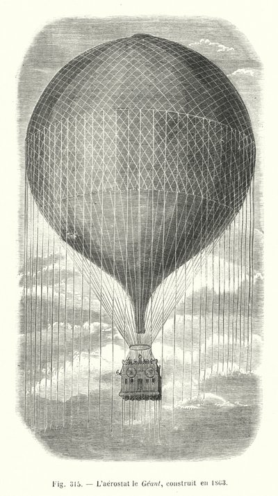 Geant aerostat, bygget i 1863 af European School
