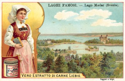 Malar-søen, Sverige (chromolitho) af European School
