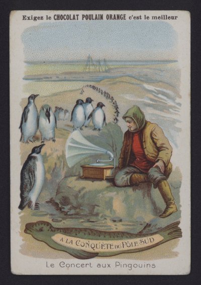 Le Concert aux Pengouins (farve litho) af European School