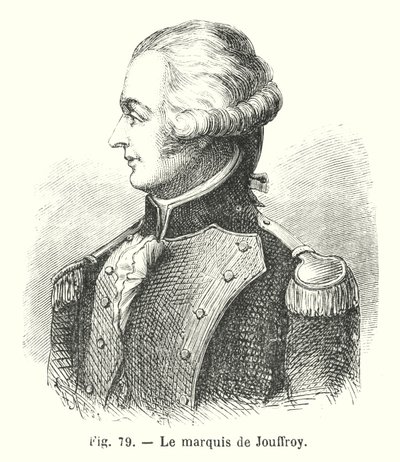 The Marquis de Jouffroy (gravering) af European School