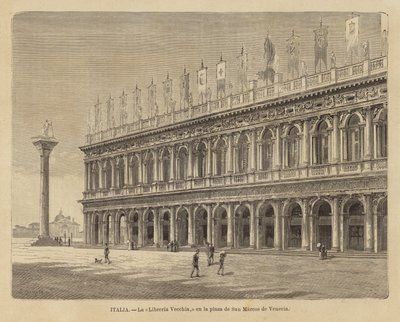 Libreria Vecchia på Piazza San Marco i Venedig af European School