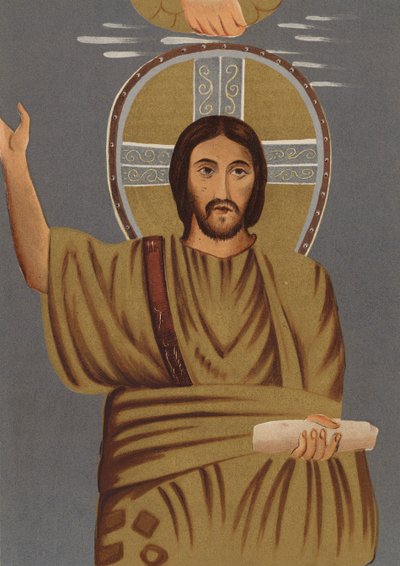 Lighed med Jesus Kristus: Fra kapellet i St Prasede (chromolitho) af European School