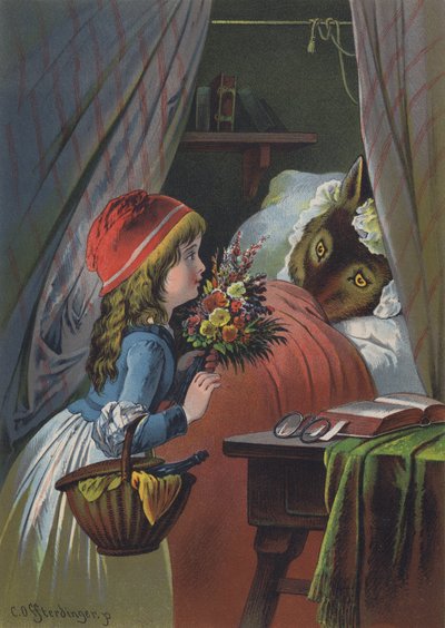 Rødhætte (farve litho) af European School