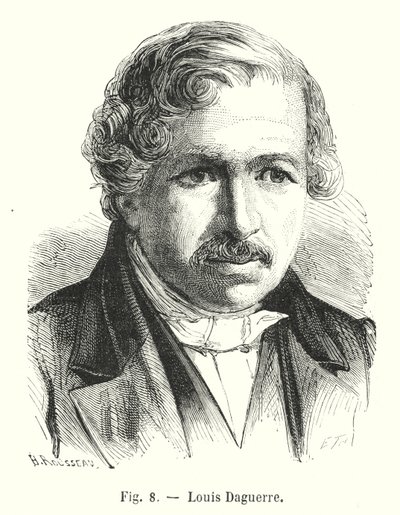 Louis Daguerre (gravering) af European School