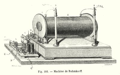 Machine de Ruhmkorff (gravering) af European School