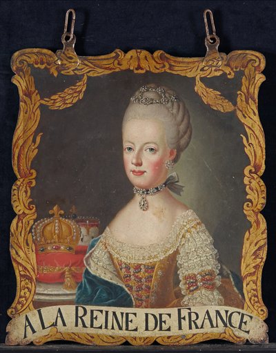 Marie Antoinette tegn, efter 1774 af European School